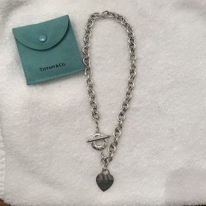 Tiffany & Co. Toggle Heart Sterling Silver 925 Necklace
